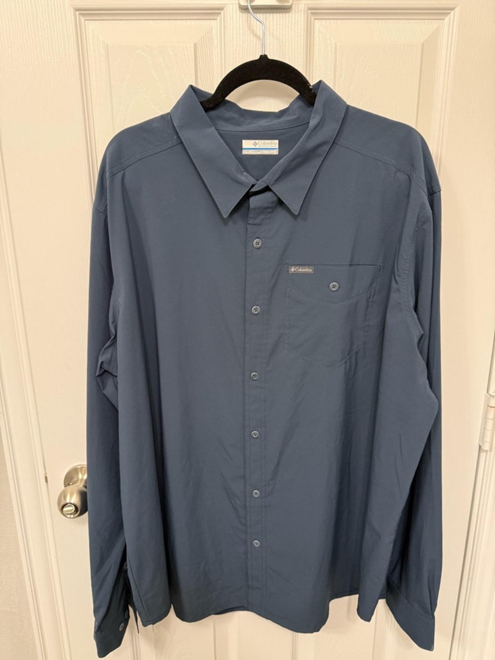 Columbia Men's Long-Sleeve Button-Down Shirt - Slate Blue